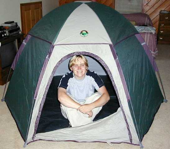 John's tent 7/99